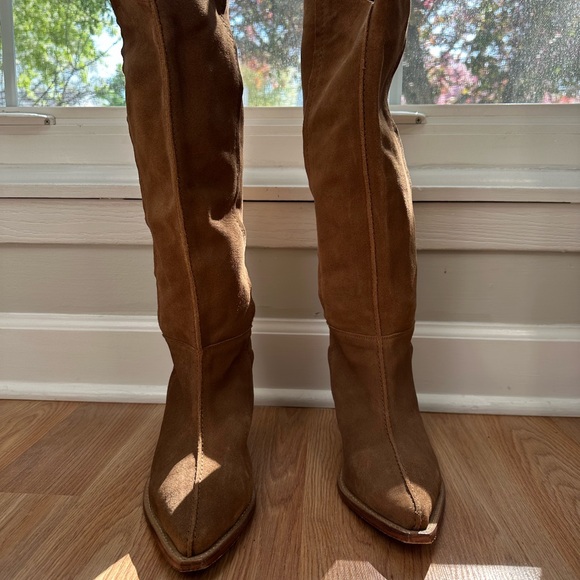 Free People Shoes - Free People Brown Boots Suede Western Style